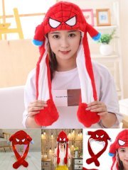 Spiderman Işıklı Hareketli Kulakları Kalkan Şapka