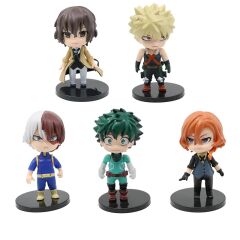 Anime My Hero Academia 5 Adet Figür Set Boku Dazai Osamu Bakugou Katsuki Mimiya Izuku Shoto Todoroki Figürleri