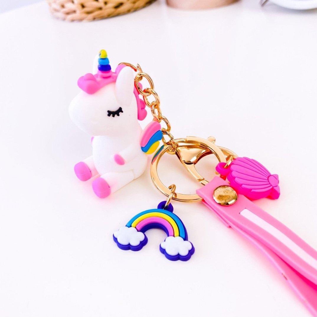 Unicorn Pembe Anahtarlık