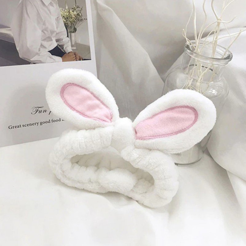 Tavşan Kulaklı Beyaz Saç Bandı