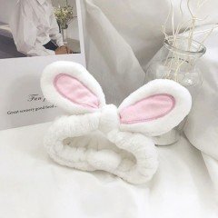 Tavşan Kulaklı Beyaz Saç Bandı