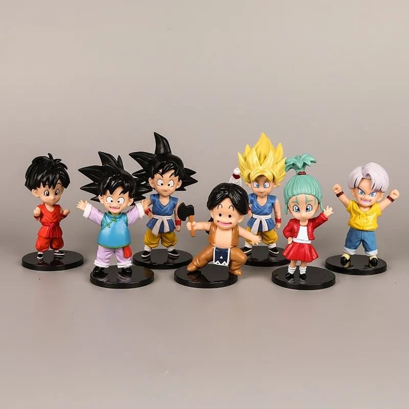 Dragon Ball Z Figür 7 Adet Figür Set Son Goku Saiyan Aksiyon Figürleri