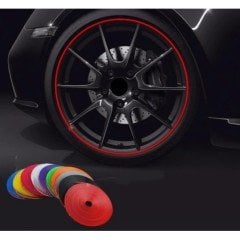 Araba Jant ve Trim Dekorasyon Bandı Kırmızı