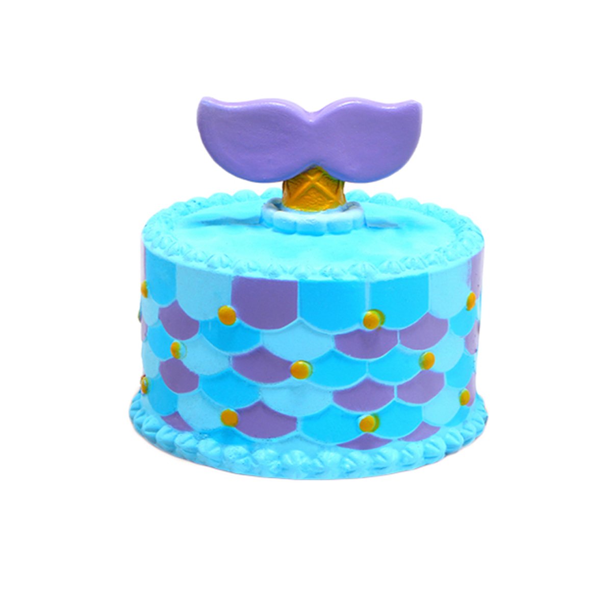 Squishy Küçük Pasta Unicorn Balık Kuyruğu Sukuşi Anahtarlık