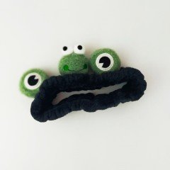 Siyah Kurbağa Saç Bandı