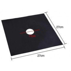 Ocak Koruyucu Folyo Yanmaz Yapışmaz 4'lü Siyah Set