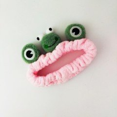 Pembe Kurbağa Saç Bandı