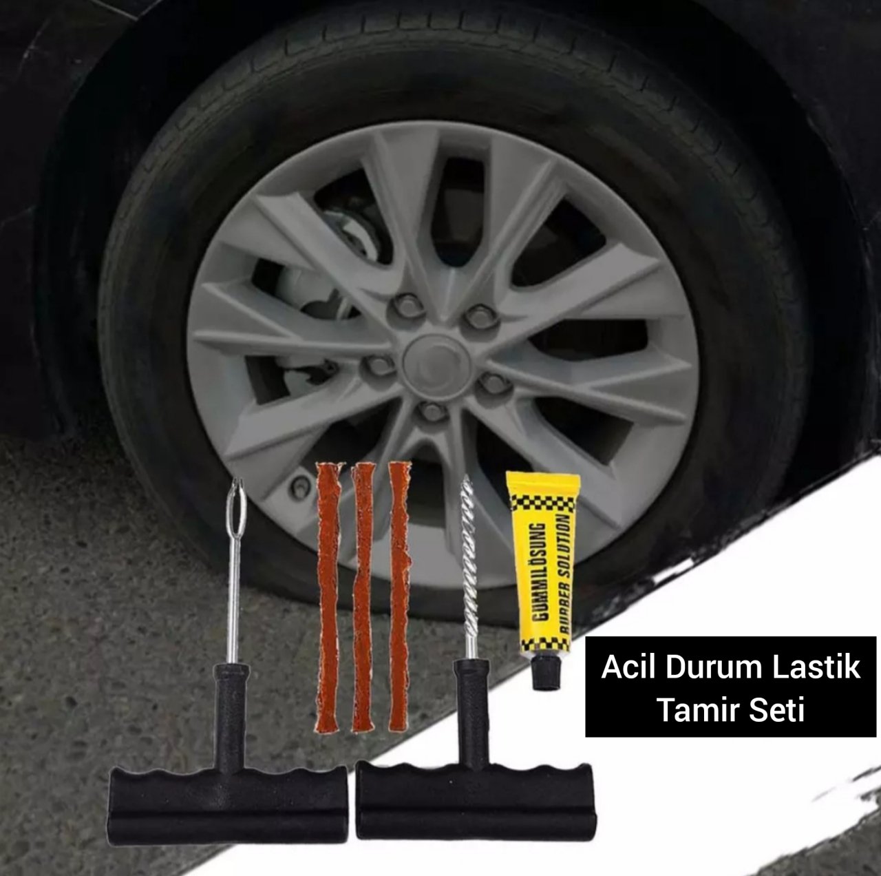 Acil Durum Lastik Tamir Seti (6 Parça)