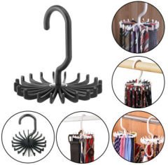 Kemer ve Kravat Askısı 20 Kancalı 2 Adet Döner Mekanizmalı