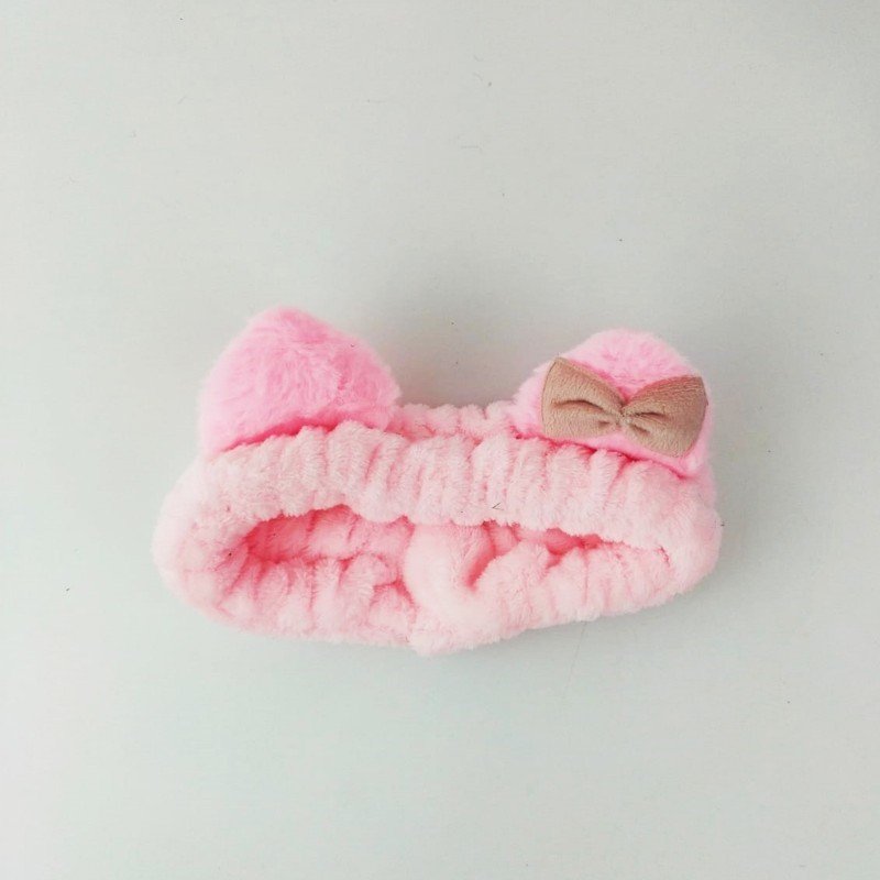 Kedi Kulaklı Açık Pembe Saç Bandı