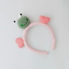 Kalpli Kurbağa Pembe Taç