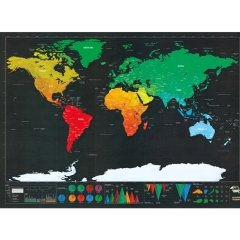 Scratch Map Kazıma Poster Haritası