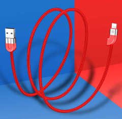 Baseus Couple Manyetik Kablo For İphone 2 Kablo Mavi+Kırmızı 1M 2A