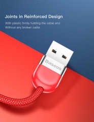 Baseus Couple Manyetik Kablo For İphone 2 Kablo Mavi+Kırmızı 1M 2A