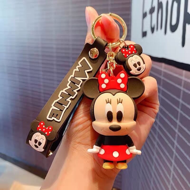 Minnie Mouse Karakter Lüx Anahtarlık Çanta Aksesuarı Süsü 1 Adet