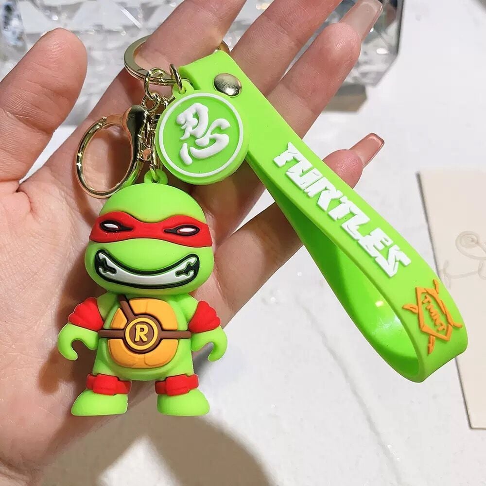 Ninja Kaplumbağalar Karakter Lüx Anahtarlık Çanta Aksesuarı Süsü 1 Adet