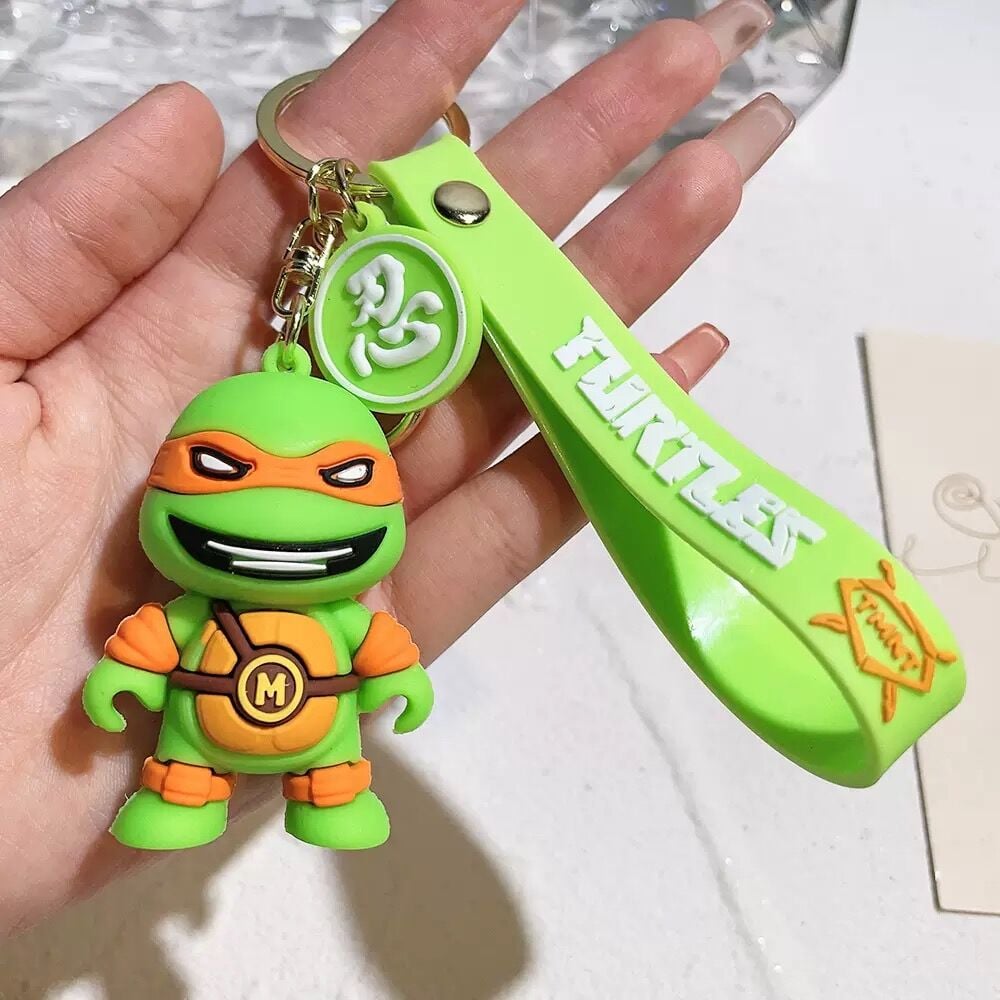 Ninja Kaplumbağalar Karakter Lüx Anahtarlık Çanta Aksesuarı Süsü 1 Adet