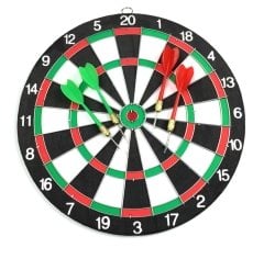 Büyük Boy Dart Seti Çift Taraflı 6 Oklu