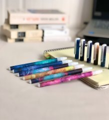 6'lı Galaxy Tükenmez Jel Kalem Set