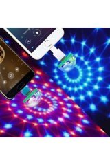 Müziğe ve Sese Duyarlı Usb Girişli Araç İçi Mini Disko Topu Ev Parti Topu