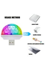 Müziğe ve Sese Duyarlı Usb Girişli Araç İçi Mini Disko Topu Ev Parti Topu