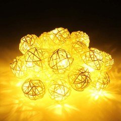 Dekoratif Görünümlü Rattan Model Süs Led Şerit Aydınlatma (10'lu)