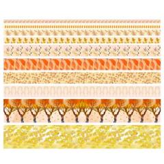 Ağaç Desenli 10'lu Kağıt Bant Seti