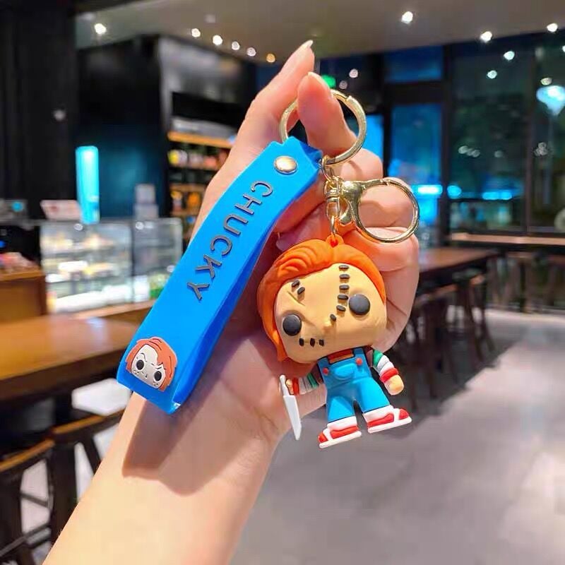 Horror Chucky Karakter Lüx Anahtarlık Çanta Aksesuarı Süsü 1 Adet