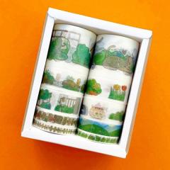 Kedi ve Köpek Desenli 10'lu Kağıt Bant Seti