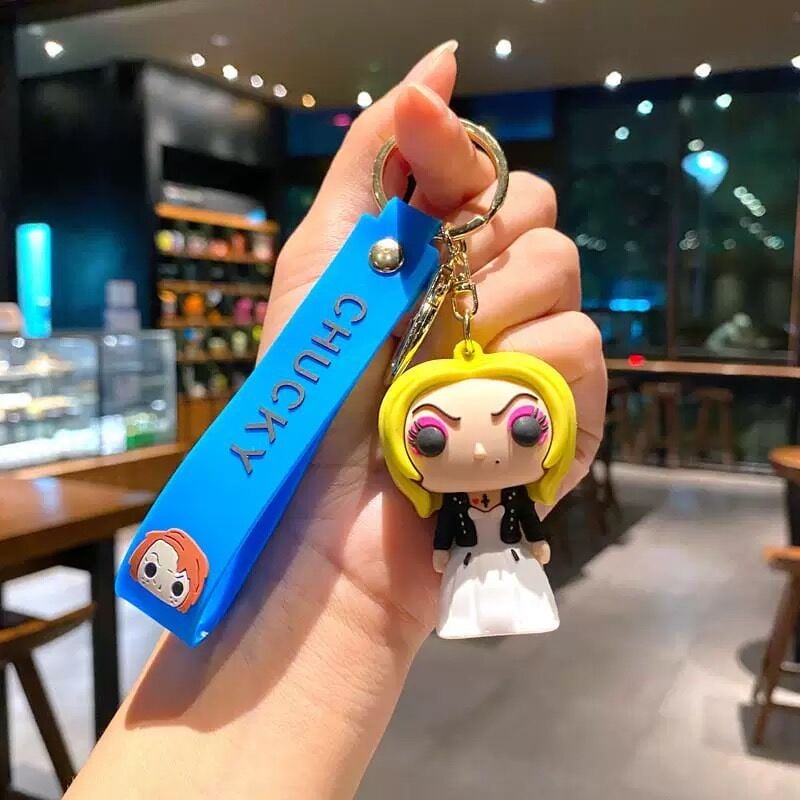 Horror Chucky Karakter Lüx Anahtarlık Çanta Aksesuarı Süsü 1 Adet