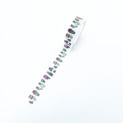 Kaktüs Desenli Kağıt Bant Dekoratif Bant