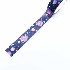 Planet Astronot Desenli Kağıt Bant Dekoratif Bant