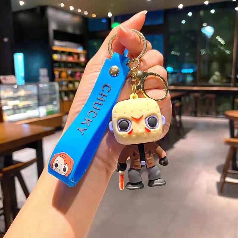 Horror Chucky Karakter Lüx Anahtarlık Çanta Aksesuarı Süsü 1 Adet