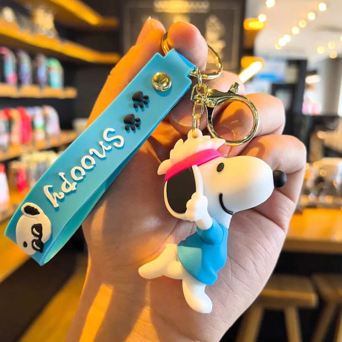 Snoopy Karakter Lüx Anahtarlık Çanta Aksesuarı Süsü 1 Adet