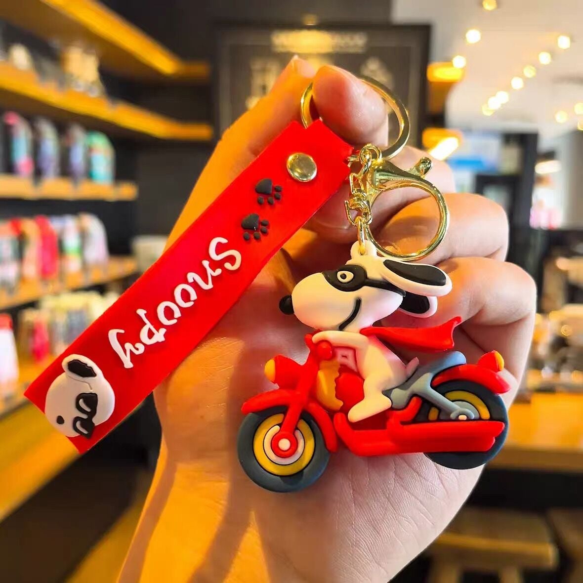 Snoopy Karakter Lüx Anahtarlık Çanta Aksesuarı Süsü 1 Adet