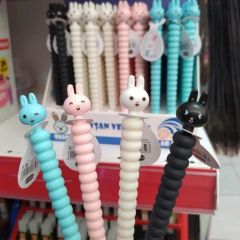 Kawaii Rabbit Tavşan Başlıklı Versatil Kalem 1 Adet 0.7 Uçlu Kalem