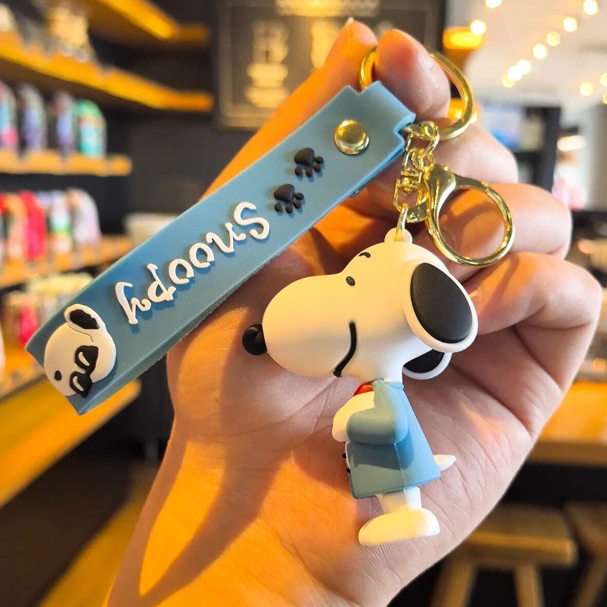 Snoopy Karakter Lüx Anahtarlık Çanta Aksesuarı Süsü 1 Adet
