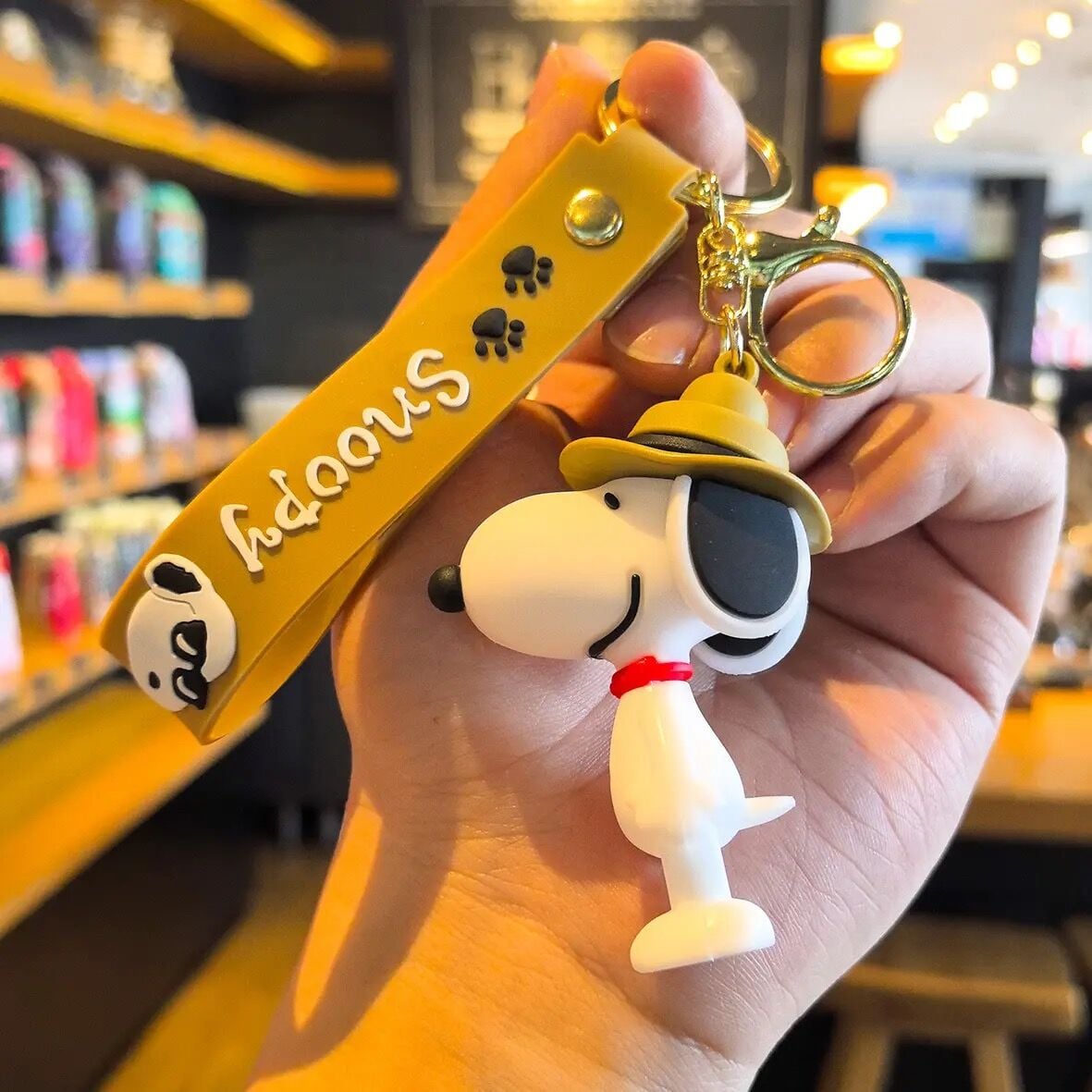 Snoopy Karakter Lüx Anahtarlık Çanta Aksesuarı Süsü 1 Adet