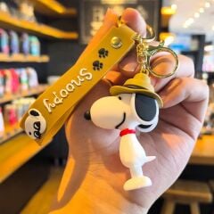 Snoopy Karakter Lüx Anahtarlık Çanta Aksesuarı Süsü 1 Adet