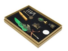 Divit Hokka Mühür ve Tüylü Kalem Seti