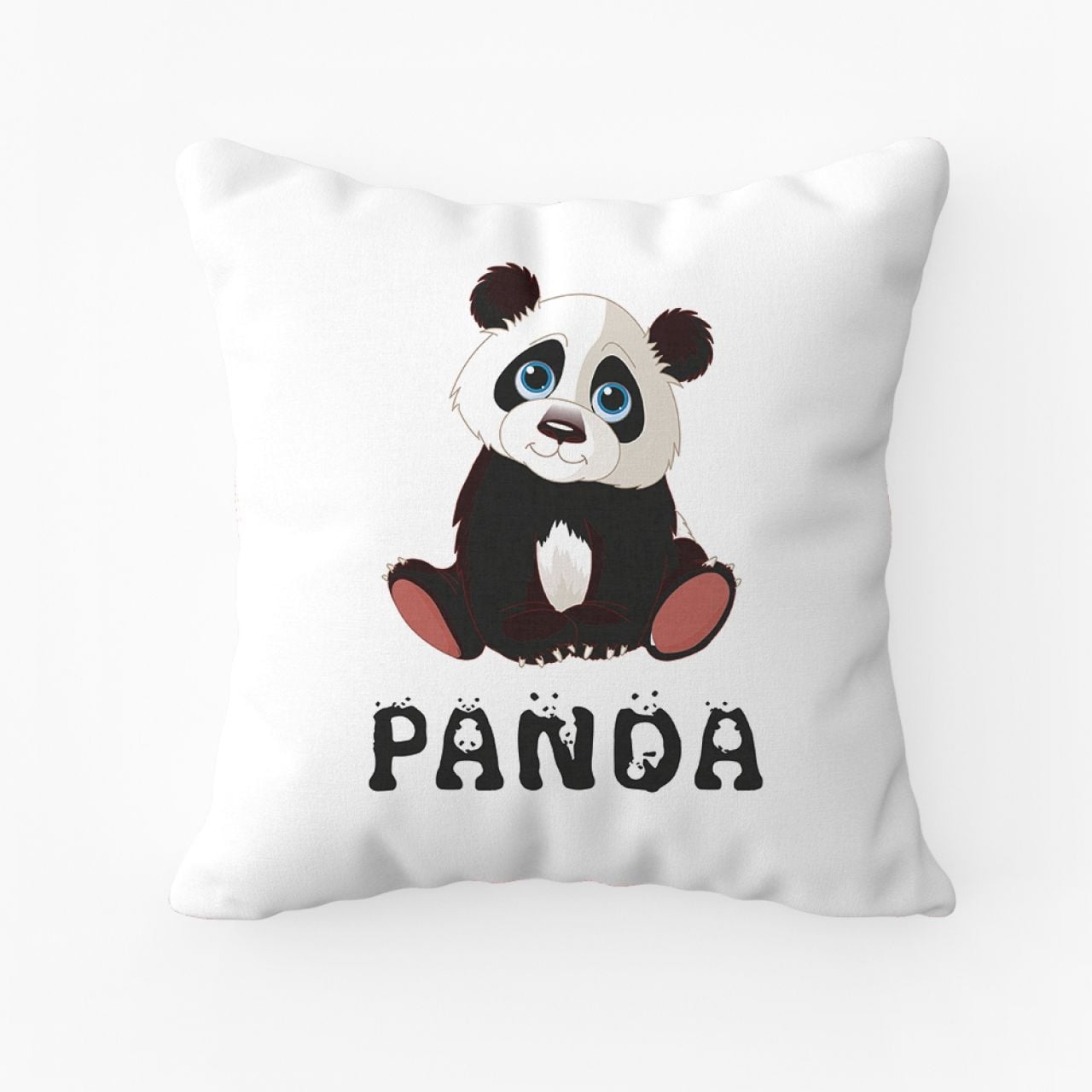 Sevimli Panda Kare Yastık