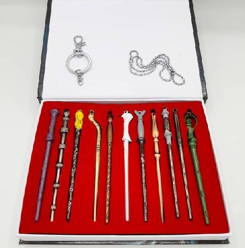 Harry Potter Metal 11 Adet  Asa Kolye Anahtarlık Seti
