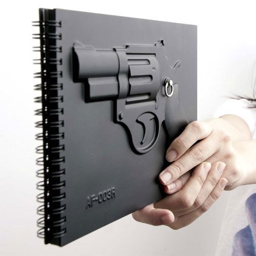 Silah Tasarımlı 3D Defter
