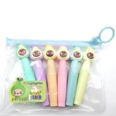 Avokado Fosforlu Kalem Seti 6'lı İşaretleme Kalemi