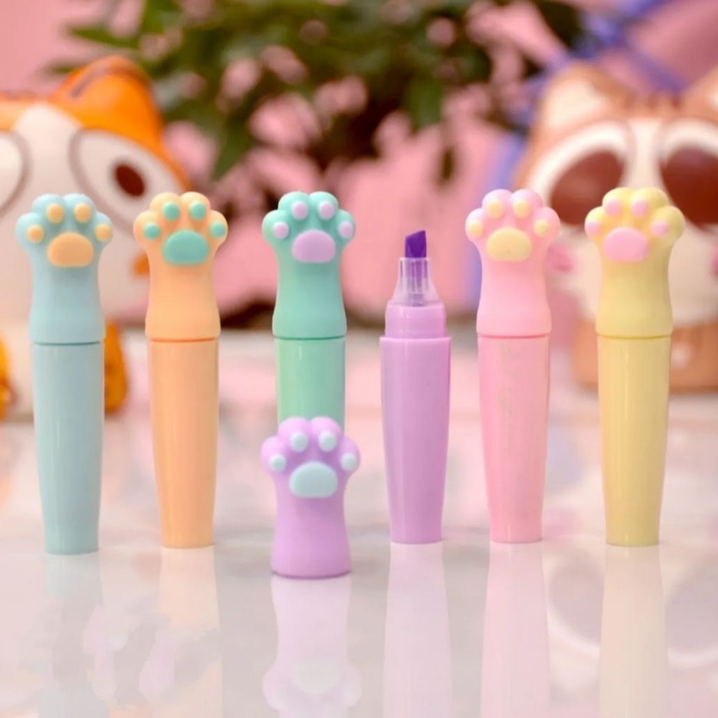 Pati Fosforlu Kalem Seti 6'lı İşaretleme Kalemi