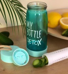 My Bottle Detox Cam Şişe 400 Ml Mavi