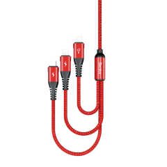 Benks D25 3 in 1 Kablo Lightning (2)+Micro