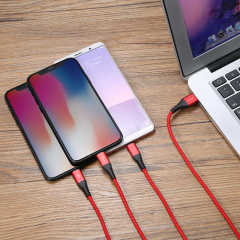 Benks D25 3 in 1 Kablo Lightning (2)+Micro