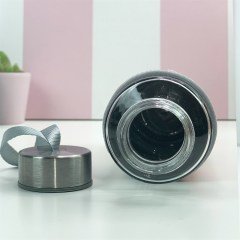 Çiçek Tasarımlı Kılıflı Cam Matara