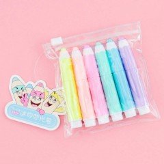 Tasarım Fosforlu Kalem Seti 6 lı